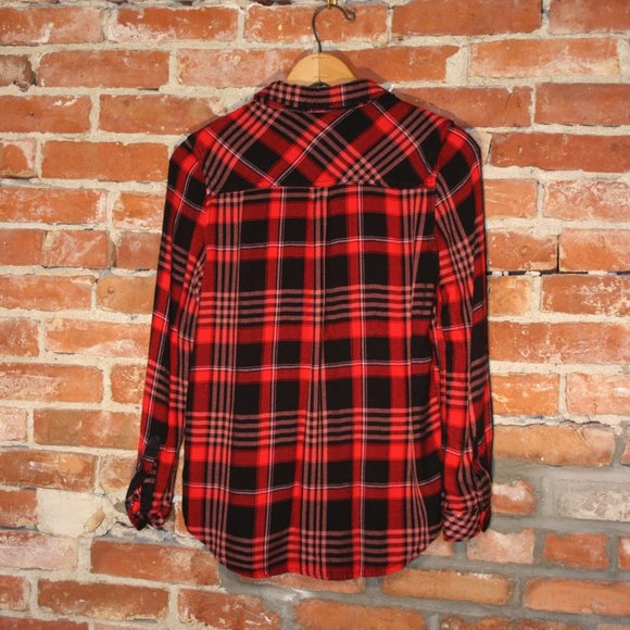 BeachLunchLounge Charley Buttoned Shirt Red/Black - Picture 6 of 6